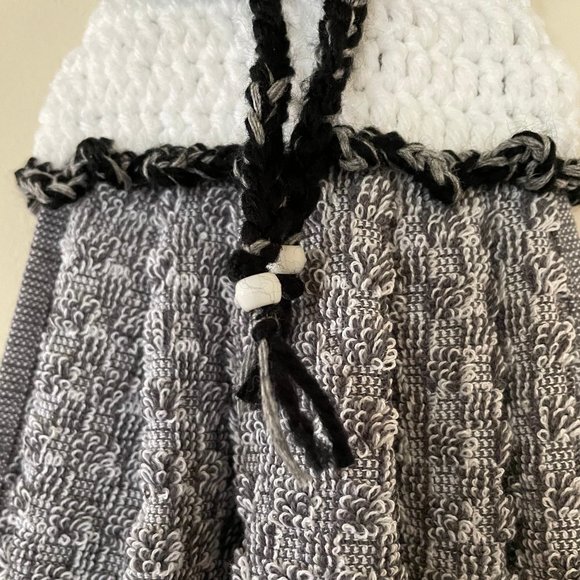 Dress Shape Dish Towel, Handmade Crochet Pot Holder, Crochet Set Towel Potholder - Picture 8 of 11